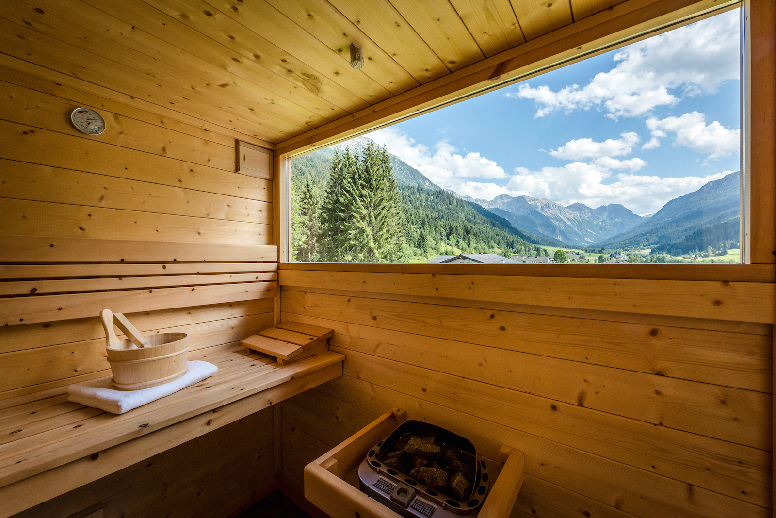 Sauna mit Panoramablick - Das Kleinarl